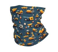 Impresión De Remolque De Excavadora De Dibujos Animados Polainas De Cuello 26X30Cm Cómodo Cuello Pañuelo Respirable Pasamontañas para Hombre Ciclismo Adulto