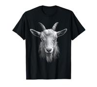 Impresión de retrato de cabra Amante de los animales Ilustración Arte Cabra Camiseta