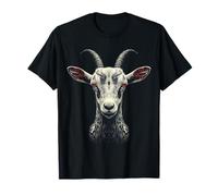 Impresión de retrato de cabra, diseño de amante de los animales, ilustración, arte de cabra Camiseta