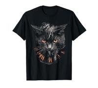 Impresión de retrato de gato gráfico amante de los animales dibujo arte gato Camiseta