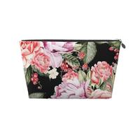 Impresión de Rosas y Flores de peonía, Bolsa de artículos de tocador Bolsa de Maquillaje Bolsa de cosméticos Bolsa de artículos de tocador de Viaje portátil