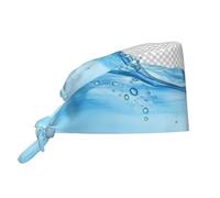 Impresión De Salpicaduras De Agua Cristalina Gorro De Trabajo Transpirable Gorro Matorrales Suave Gorros De Trabajo para Hombre Mujer Trabajador