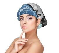Impresión de Soccer Network,Gorro de dormir de satén para adultos - Gorro de dormir elástico para mujer, cubrecabello nocturno