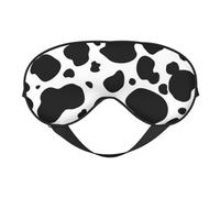 Impresión de vaca lechera de cuero de vaca, Cubreojos completos Antifaz bloqueador de luz Antifaz para dormir Antifaz suave con los ojos vendados Noche