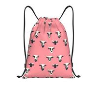 Impresión De Vaca Linda 1 Mujer Hombre Mochila Con Cordón Gran Capacidad Mochilas Deportiva Impermeable Mochila De Cuerdas Para Baloncesto Natación Senderismo