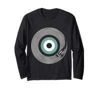 Impresión de vinilo Retro Hip Hop DJ Motivo Música Arte para Hombres y Mujeres Manga Larga