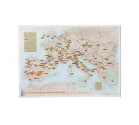 Impresión de vino europeo para rascar - 42 (alto) x 29,7 (ancho) cm | Maps International - Póster regalo para los amantes del vino - regiones + subregiones