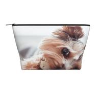 Impresión de Yorkshire Terrier, Bolsa de artículos de tocador Bolsa de Maquillaje Bolsa de cosméticos Bolsa de artículos de tocador de Viaje portátil
