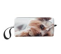 Impresión de Yorkshire Terrier, Bolsa de Maquillaje Bolsa de cosméticos Bolsa de artículos de tocador de Viaje portátil Bolsa de Maquillaje