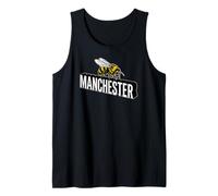 Impresión Decorativa de Abeja 3D del Manchester England Camiseta sin Mangas