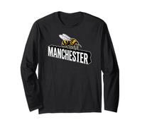 Impresión Decorativa de Abeja 3D del Manchester England Manga Larga
