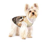 Impresión del American Staffordshire Terrier,Camiseta de algodón sin Mangas para Mascotas, Chaleco Transpirable, Suave y elástico para Cachorros,S