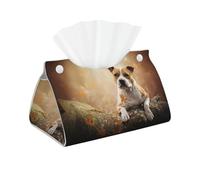 Impresión del American Staffordshire Terrier, Funda para Caja de pañuelos con Cierre, Reutilizable, Decorativa para baño, Sala de Estar, Dormitorio, Oficina y Coche.