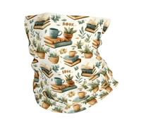 Impresión del Libro sobre La Planta del Café Polainas De Cuello 26X30Cm Protección Solar Calentador De Cuello Protección UV Pasamontañas para Cámping Yoga Ciclismo
