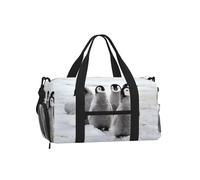 Impresión del pingüino Emperador,Bolso Deportivo Bandolera de Mano, Bolsa de Deporte, Bolsa de Viaje de Gran Capacidad para Mujeres y Hombres.