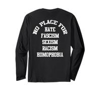 Impresión Dorsal sin Lugar para Sexo Fascism homofobia Manga Larga