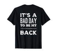 Impresión en el Reverso Texto Funny Gym Lover Bad Day To Be My Back Camiseta