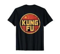 Impresión En La Parte Trasera Bandera De China King Fu Meme Chinese Kung Fu Camiseta