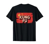 Impresión En La Parte Trasera Bandera De China King Fu Meme Chinese Kung Fu Camiseta