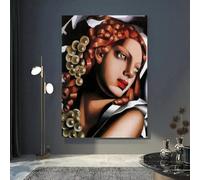 Impresión en lienzo de Tamara de la Baronesa Lempicka, pósteres en alta definición, imágenes de pared para sala de estar, cafetería, hotel, decoración del hogar (50 x 70 cm)