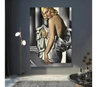 Impresión en lienzo de Tamara de la Baronesa Lempicka, pósteres HD, imágenes de pared para sala de estar, cafetería, hotel, decoración del hogar (40 x 60 cm)