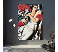 Impresión en lienzo de Tamara Lempicka, pósteres de la baronesa, imágenes de pared en alta definición para sala de estar, cafetería, hotel, decoración del hogar (60 x 90 cm)