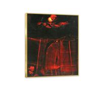Impresión en Lienzo Max Ernst Poster Reproducción Cuadros yo soy una mujer tu eres un hombre Famosa Pintura Abstracta sobre lienzo Decoración Mural Para SalóN Dormitorio 50x40cm(20x16in)Marco interior