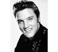 Impresión En Lienzo，Mordern Classic Music Elvis Presley Singer King Of Rock And Roll Poster And Print Wall Art Picture Living Room Home Decor Adecuado Para Todas Las Decoraciones De Pared, 50X70Cm