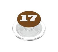 Impresión Frontal del Equipo Deportivo número 17 Seventeen PopSockets PopGrip para MagSafe