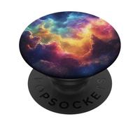 Impresión Galaxia Colorida Arte Espacial PopSockets PopGrip Adhesivo