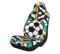 Impresión Genial De Balón De Fútbol Funda Asiento Coches Juego De 2 Universales Cubre Asiento Coches Transpirable Fundas para Asientos Delanteros para Pasajero SUV Conductor