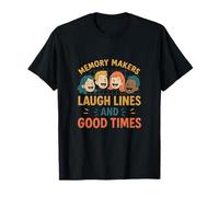 Impresión gráfica de Laugh Lines and Good Times Funny Friends Camiseta