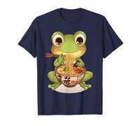 IMPRESIÓN GRÁFICA DE Ramen DE Rana Kawaii JAPONÉS Camiseta