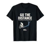 Impresión gráfica Go The Distance Cycling Humor Cyclist Camiseta