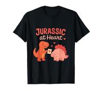 Impresión gráfica Jurassic at Heart Dino Valentine Camiseta