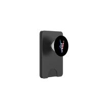 Impresión gráfica patriótica de esqueleto de mano basculante para el 4 de julio PopSockets PopWallet para MagSafe