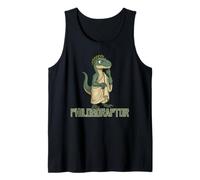 Impresión humorística de Philosoraptor Logic Thinker Dinosaur Meme Camiseta sin Mangas