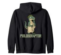 Impresión humorística de Philosoraptor Logic Thinker Dinosaur Meme Sudadera con Capucha