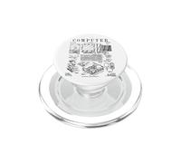 Impresión Impresa de Computer Gamer Geek Vintage IT Hardware PC Hardware PopSockets PopGrip para MagSafe
