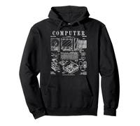 Impresión Impresa de Computer Gamer Geek Vintage IT Hardware PC Hardware Sudadera con Capucha