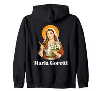 Impresión inspiradora con Cita de Santa María Goretti Sudadera con Capucha