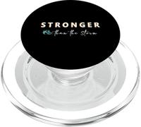 Impresión Motivacional inspiradora Stronger Than The Storm PopSockets PopGrip para MagSafe