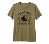 Impresión Negra de Hombre Lobo Aullando de Lee Ho Fook Camiseta Premium