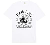 Impresión Negra de Hombre Lobo Aullando de Lee Ho Fook Comfort Colors Adult Heavyweight T-Shirt
