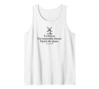 Impresión Negra To Dream The Impossible Dream Windmill Camiseta sin Mangas