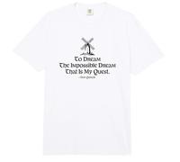 Impresión Negra To Dream The Impossible Dream Windmill Comfort Colors Adult Heavyweight T-Shirt