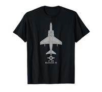Impresión técnica del avión AV8B Harrier Jumpjet Camiseta