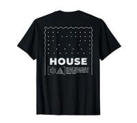 Impresión Trasera: Chicago House Historia Retro Rave Camiseta