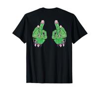 Impresión Trasera de Dedos Zombies. Camiseta