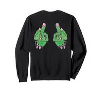 Impresión Trasera de Dedos Zombies. Sudadera